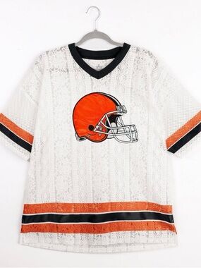 GAMEDAY COUTURE Cleveland Browns Lace Jersey